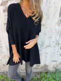 Koa | Women's Oversized V-Neck Tunic Sweater