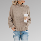 Valerianne | Women's Chunky Knit Turtleneck Sweater
