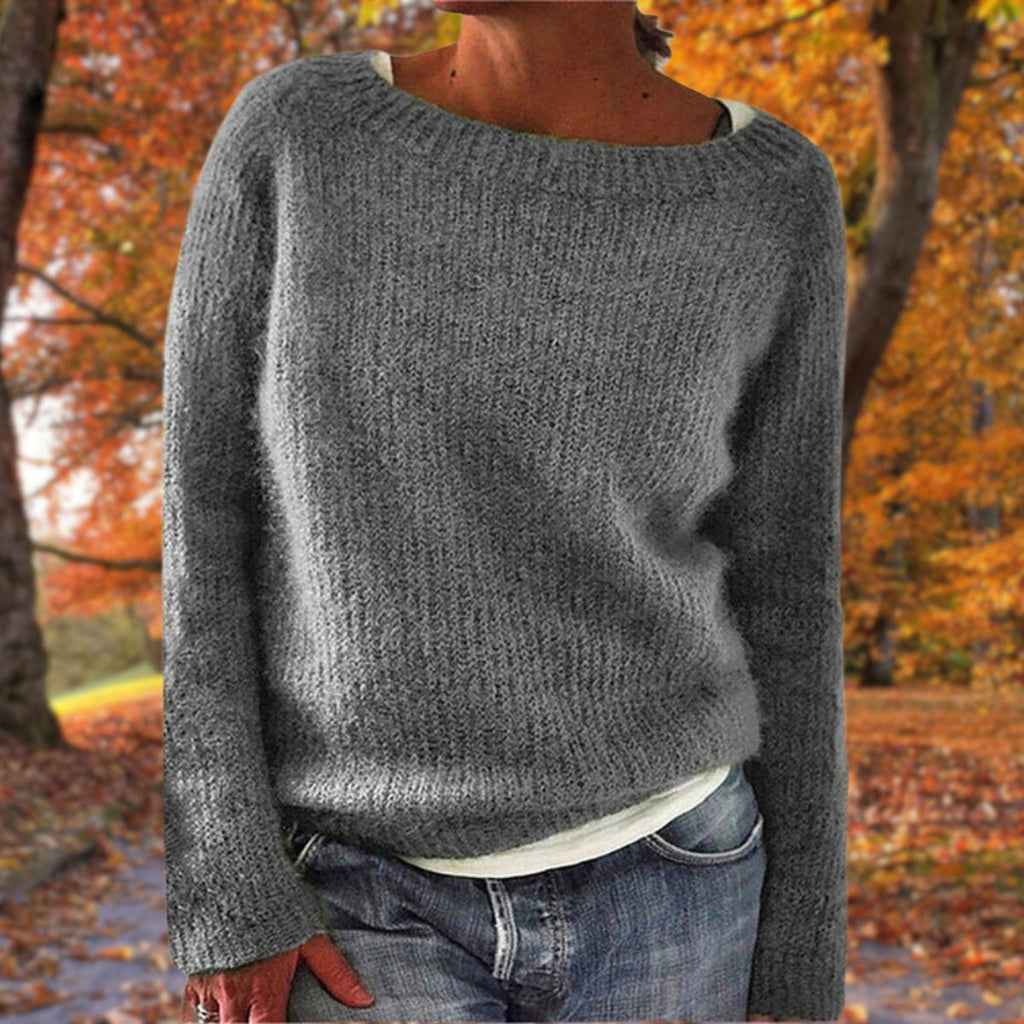 Sylvie | Women's Boat Neck Layered Knit Jumper