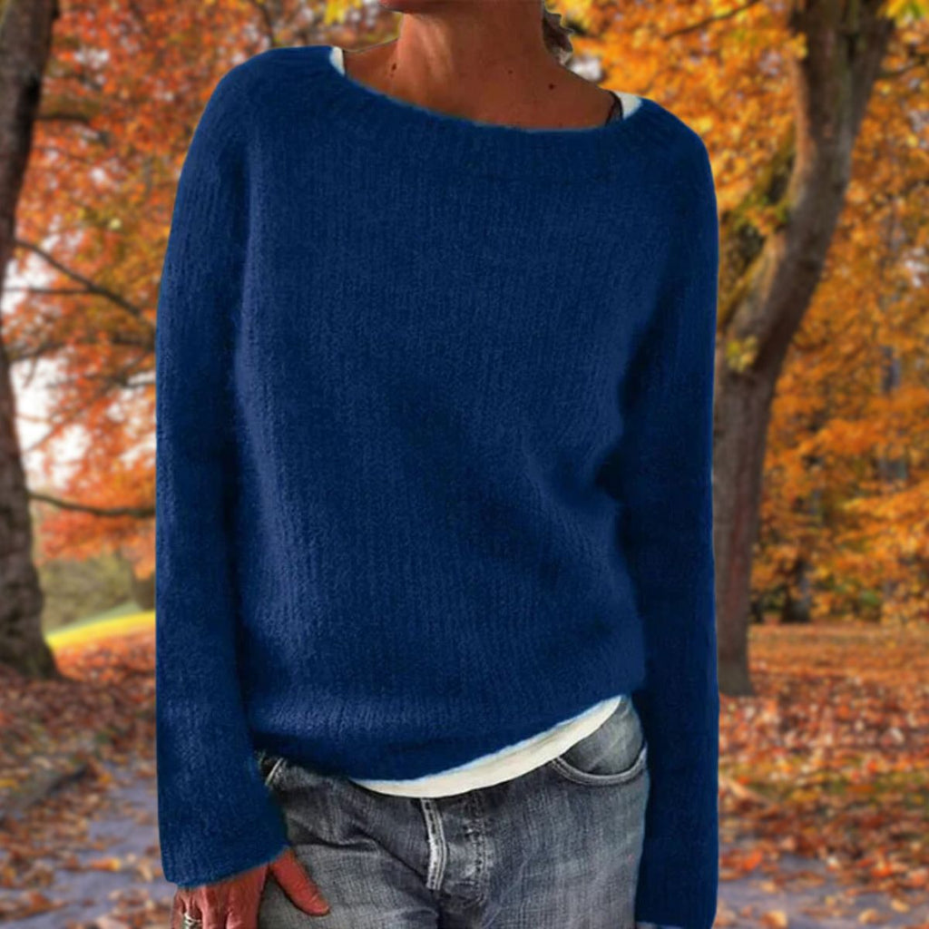 Sylvie | Women's Boat Neck Layered Knit Jumper