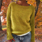 Sylvie | Women's Boat Neck Layered Knit Sweater