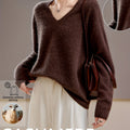 Colette | Women's Cashmere Wool Blend V-Neck Sweater