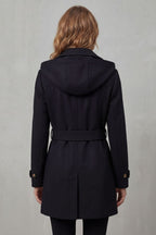 Hélène | Women's Hooded Double Breasted Trench Coat