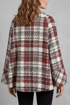 Rosélle | Women's Vintage Check Wool Cape Coat
