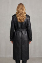 Giselle | Women's Oversized Belted Faux Shearling Coat
