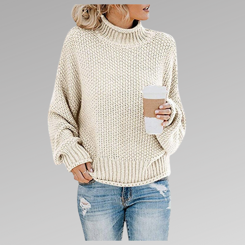 Valerianne | Women's Chunky Knit Turtleneck Sweater