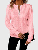 Nora | Women's Cable Knit Quarter-Zip Jumper