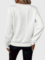 Nora | Women's Cable Knit Quarter-Zip Sweater
