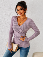Women’s Tummy Tucking Long Sleeve Top - Crawleigh