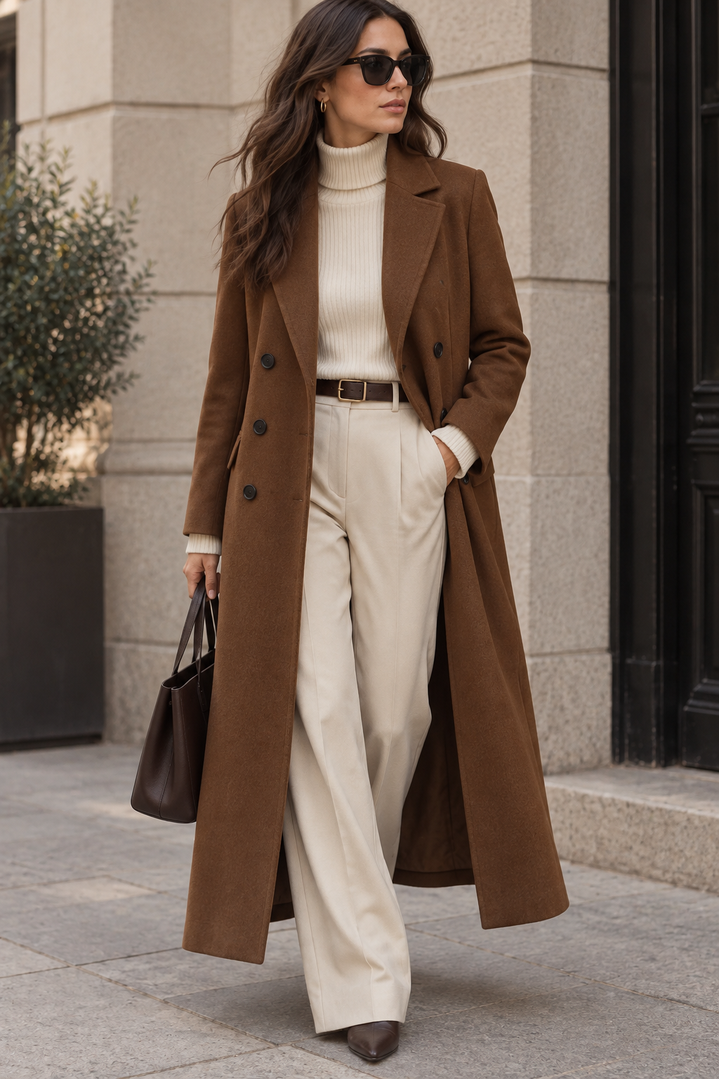 Valderine | Women's Tailored Long Wool Coat