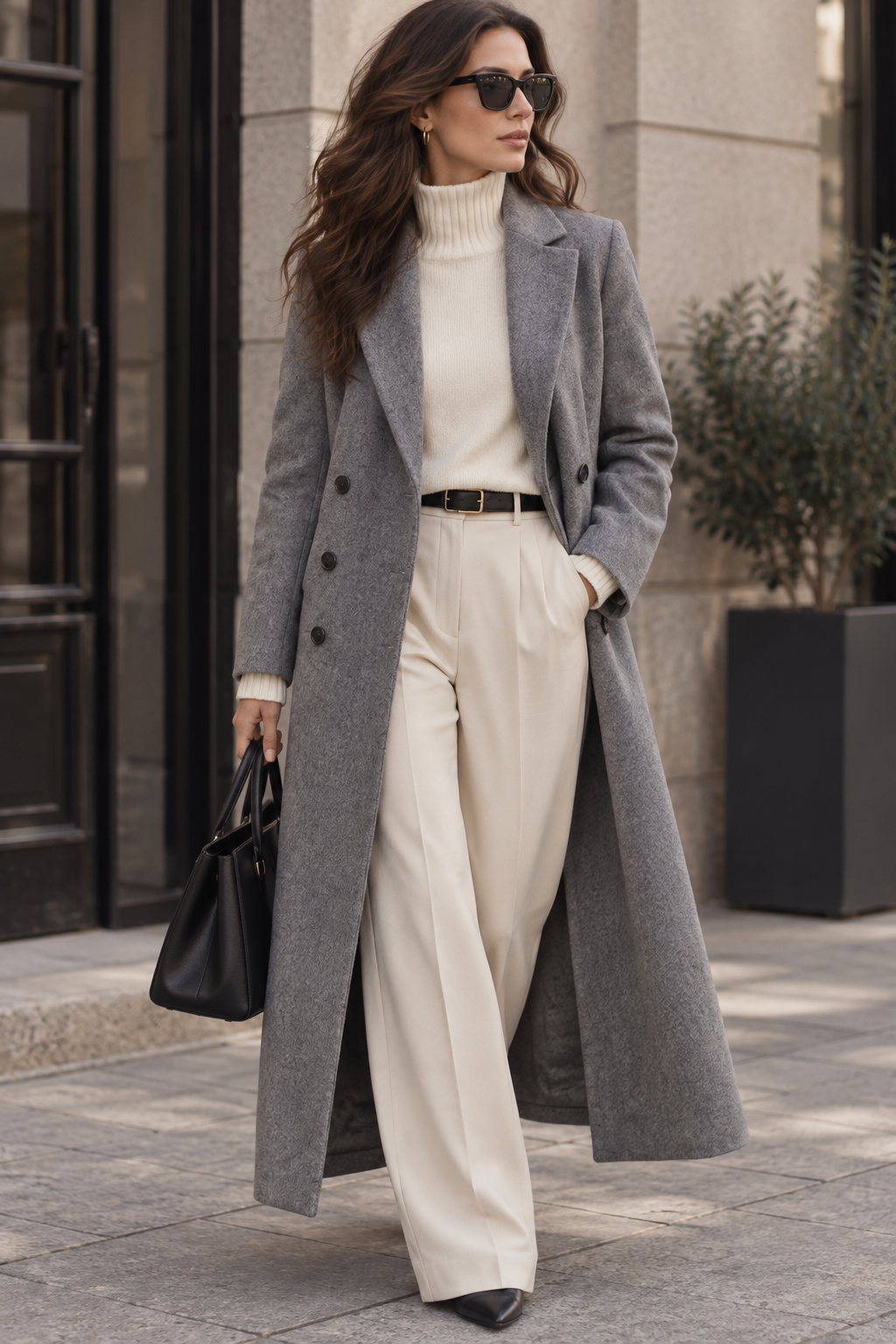 Valderine | Women's Tailored Long Wool Coat