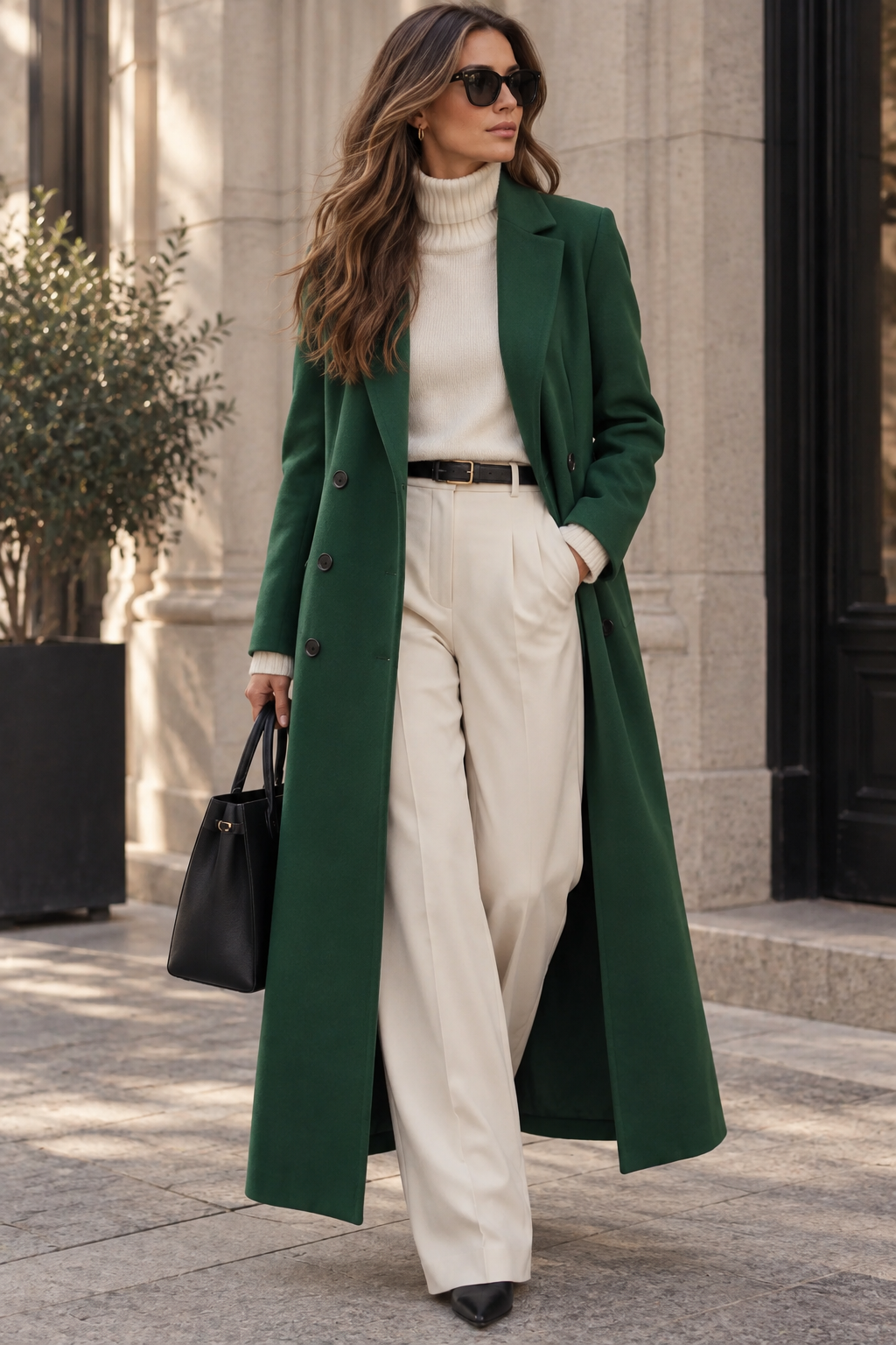 Valderine | Women's Tailored Long Wool Coat