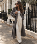 Claudine | Women's Open Knit Longline Coatigan