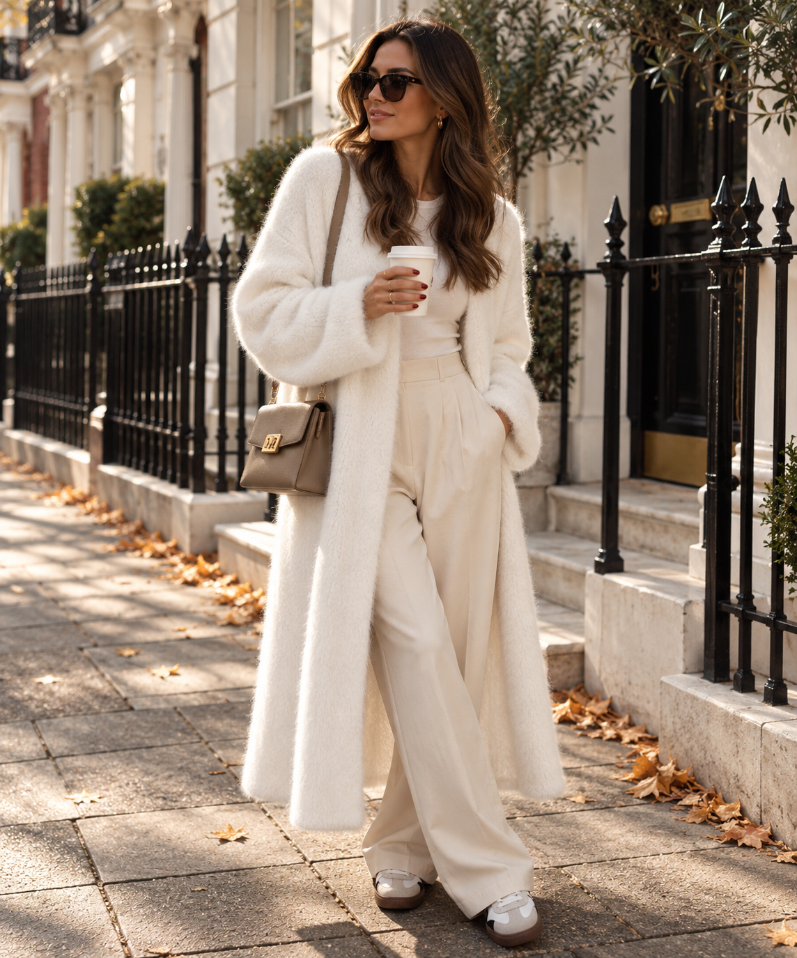 Claudine | Women's Open Knit Longline Coatigan