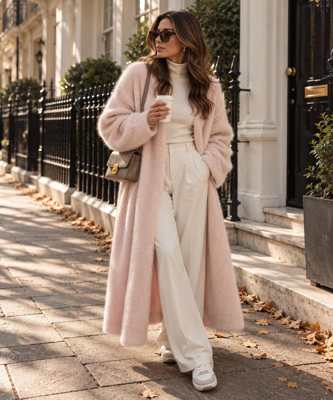Claudine | Women's Open Knit Longline Coatigan