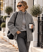 Amara | Women's Funnel Neck Quilted Jacket