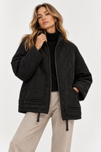 Amara | Women's Funnel Neck Quilted Jacket