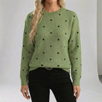 Women's Relaxed Fit Polka Dot Sweater - Crawleigh