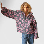 Delysanne | Women's Floral Print Fleece Quarter-Zip