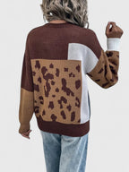 Teresina | Women's Cashmere Leopard Print Sweater