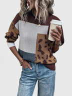 Teresina | Women's Cashmere Leopard Print Sweater