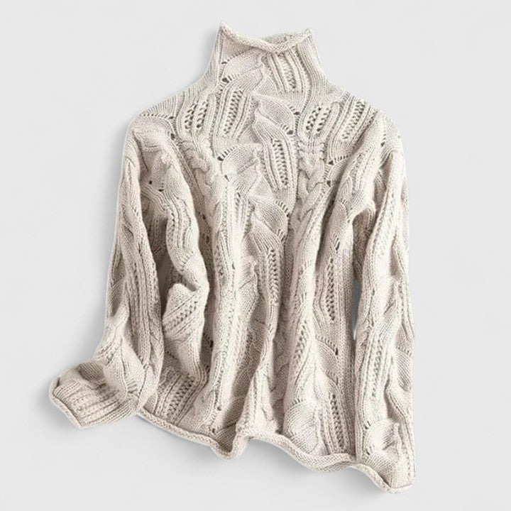 Zendrielle | Women's Cable Knit Turtleneck Sweater