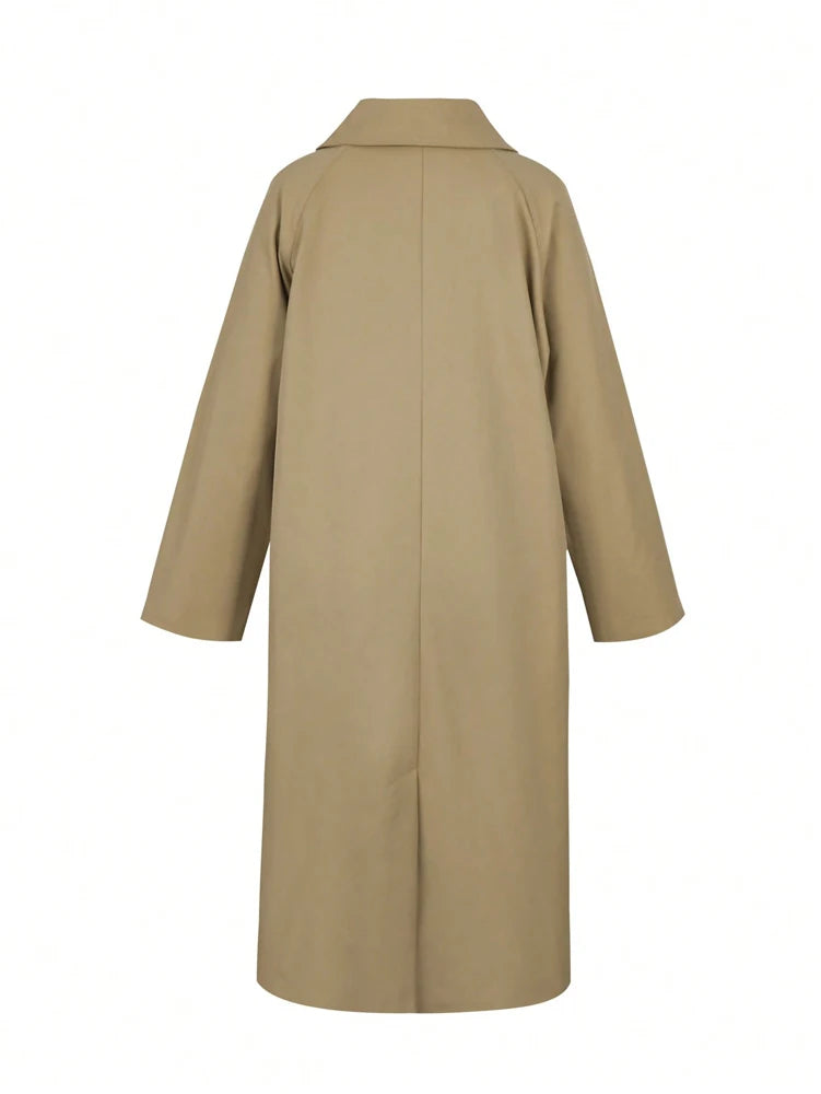 Amelie | Houndstooth Long Trench Coat