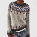 Elyvianne | Women's Fair Isle Crew Neck Sweater