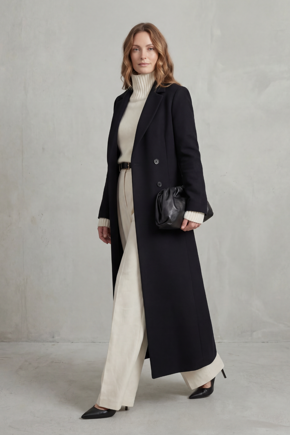 Valderine | Women's Tailored Long Wool Coat