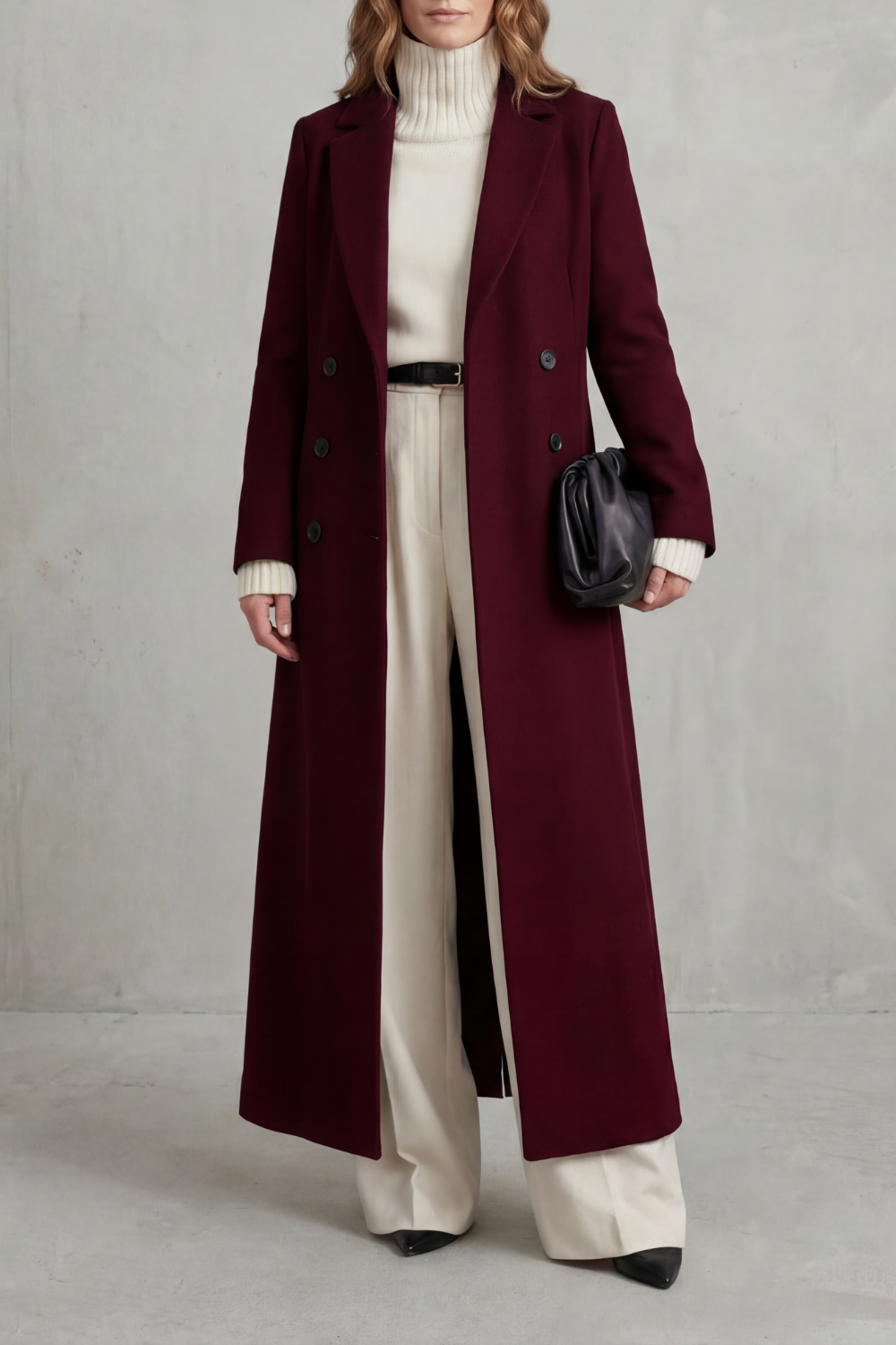 Valderine | Women's Tailored Long Wool Coat