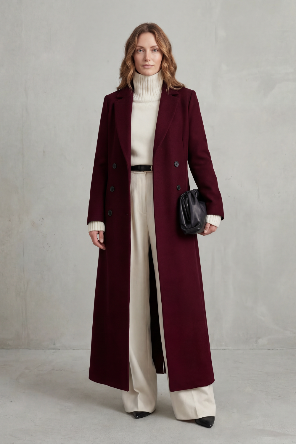 Valderine | Women's Tailored Long Wool Coat