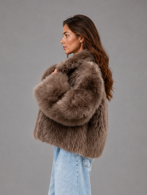 Arabella | Women's Oversized Collared Faux Fur Winter Coat