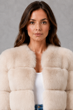 Sylvia | Women's Plush Collared Faux Fur Winter Jacket