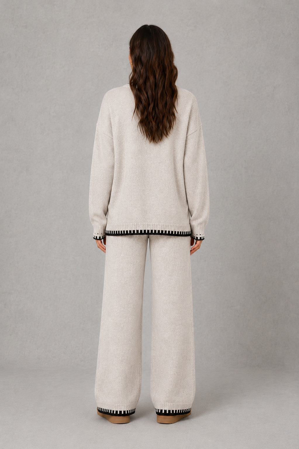 Wren | Women's Knitted Wide Leg Trousers Co-Ord Set