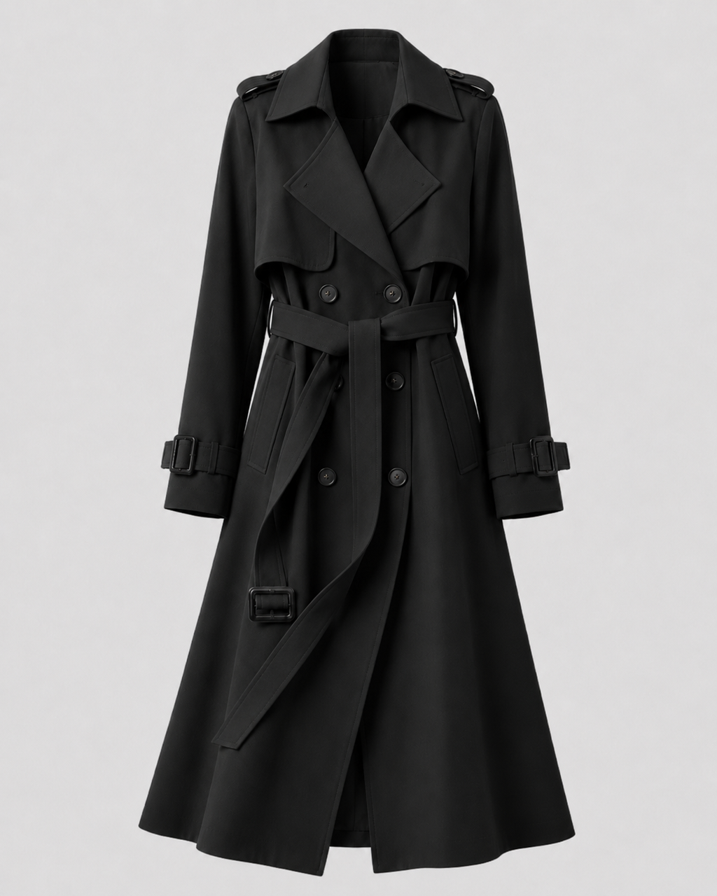 Renée | Women's Long Belted Trench Coat