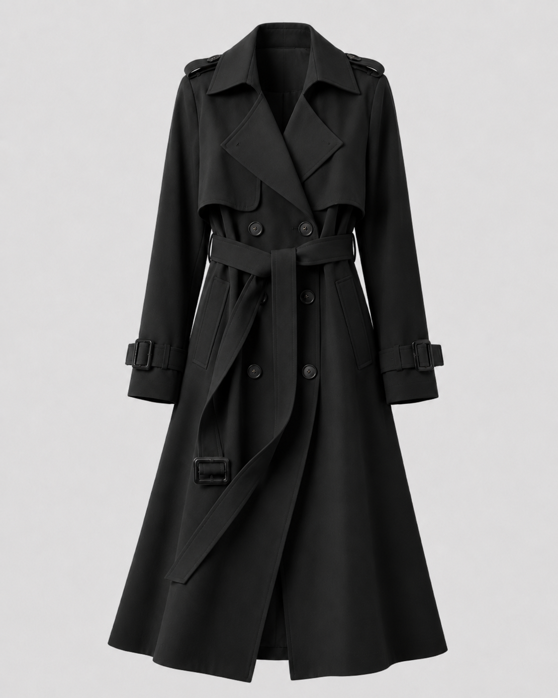 Renée | Women's Long Belted Trench Coat