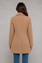 Victoria | Elegant Classic Button Straight-Fit Coat