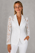 Women’s Elegant Lace Blazer – Tailored Occasion Jacket for Smart Formal Wear