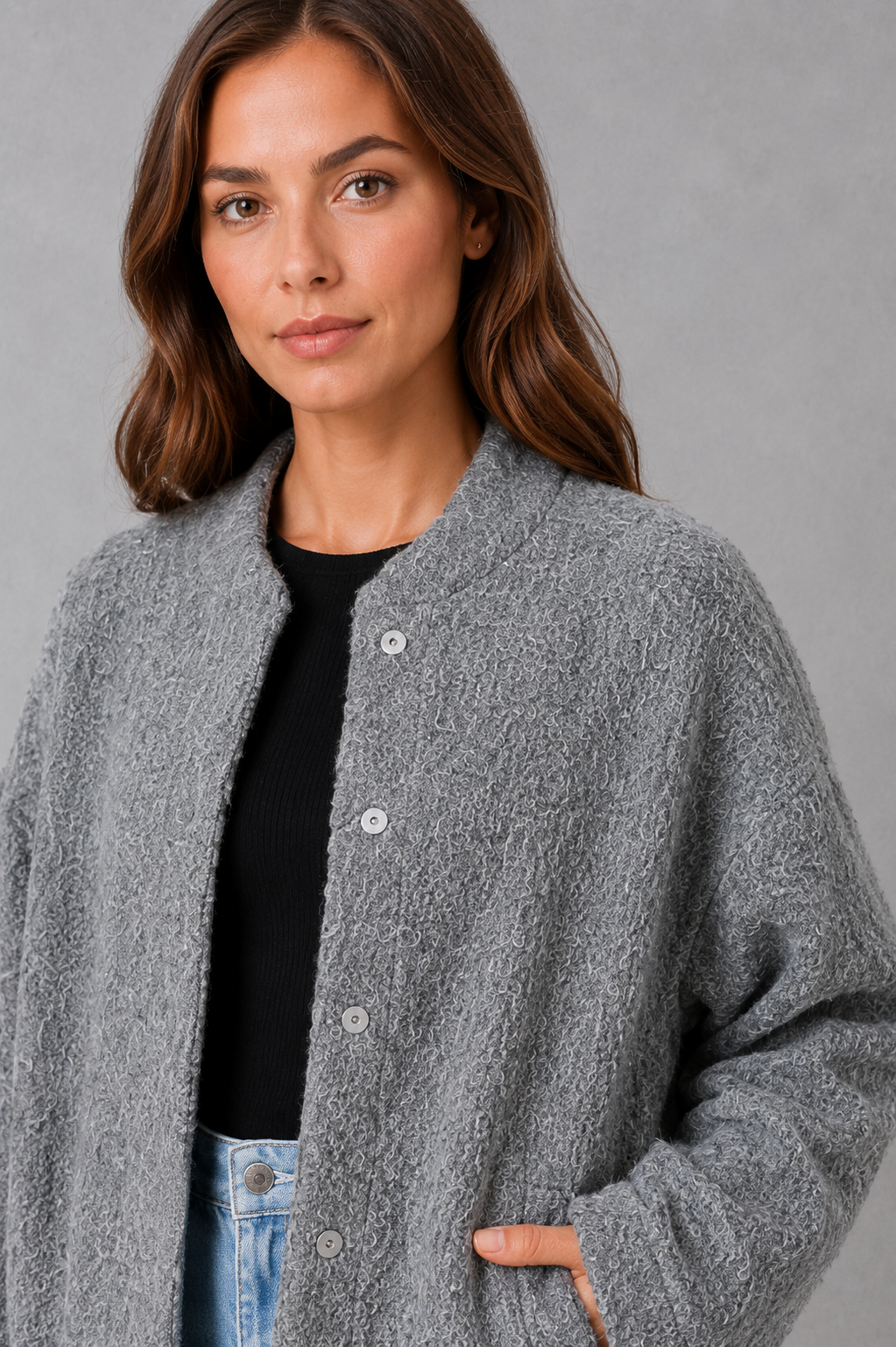 Harriet | Oversized Open-Front Smart Casual Jacket