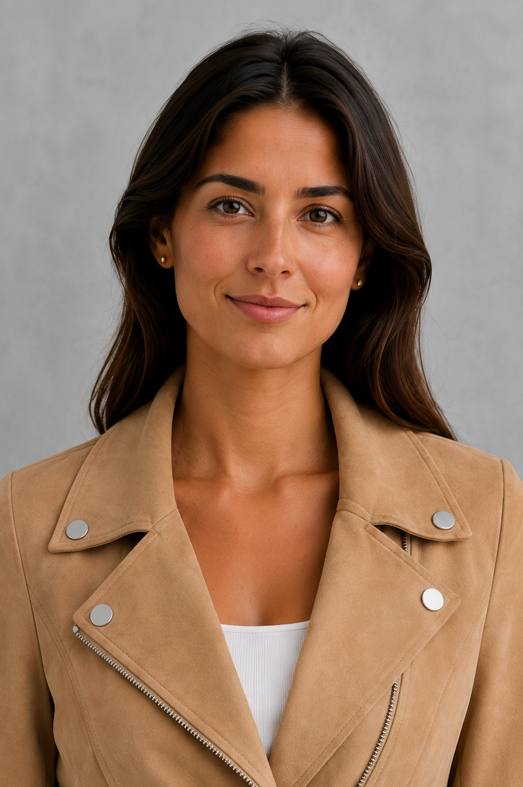 Imogen | Cropped Tailored Suede Jacket