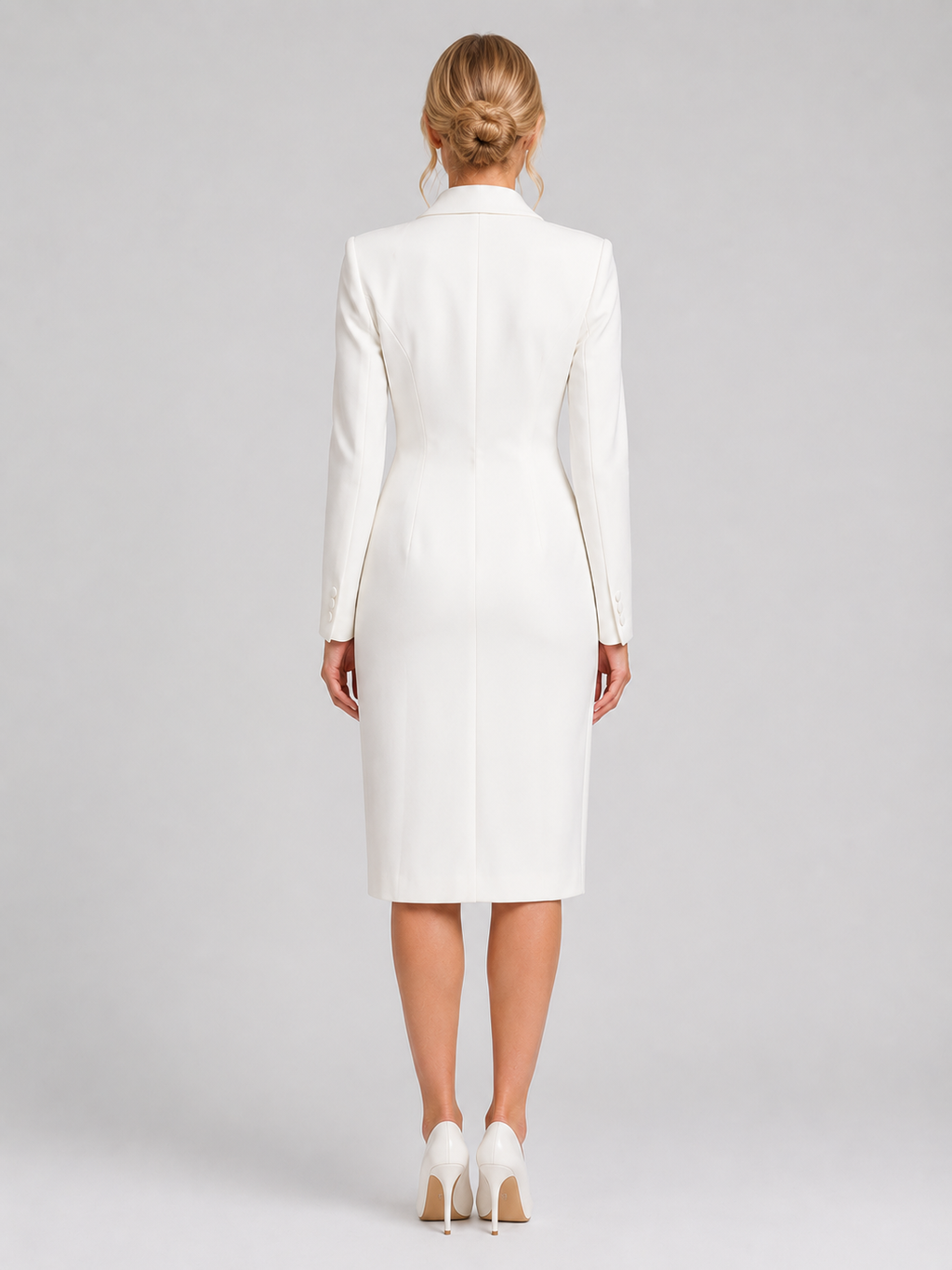 Sophie | Women's Double Breasted Tailored Blazer Midi Dress