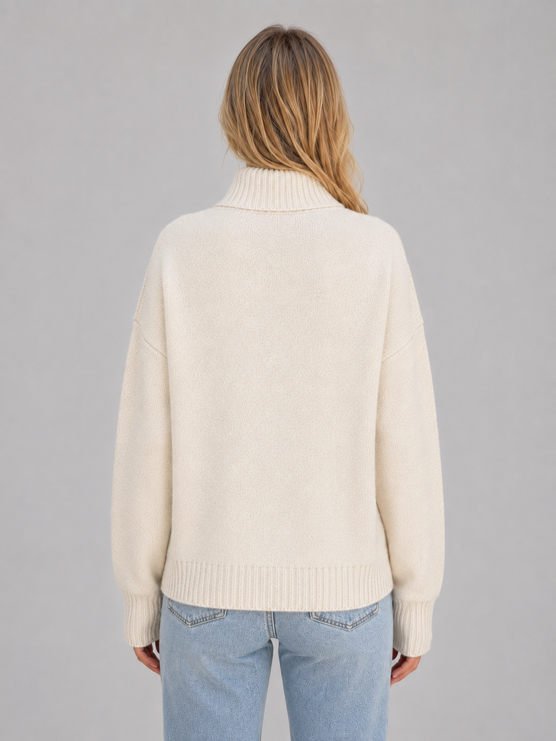 Lena | Women's Zip-Up Funnel Neck Knitted Cardigan