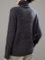 Marceline | Women's Brushed Cashmere Wool Turtleneck Sweater