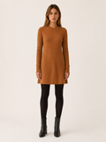 Aevoria | Jumper Dress with Round Neck and Long Sleeves