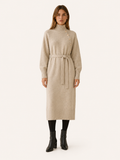 Aisling | Jumper Dress with Roll Neck and Tie Waist
