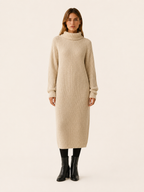 Amabel | Jumper Dress with Roll Neck and Relaxed Midi Fit