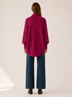 Amara | Oversized Cardigan with Batwing Sleeves and Open Front