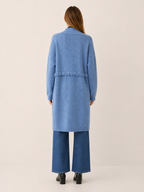 Apolline | Long Cardigan with Open Front and Pockets