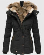 Celeste | Women's Faux Fur Lined Hooded Puffer Coat