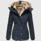 Celeste | Women's Faux Fur Lined Hooded Puffer Coat
